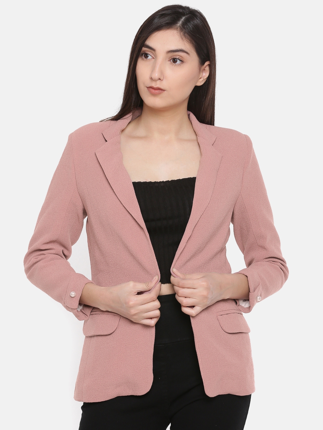 pink blazers for ladies