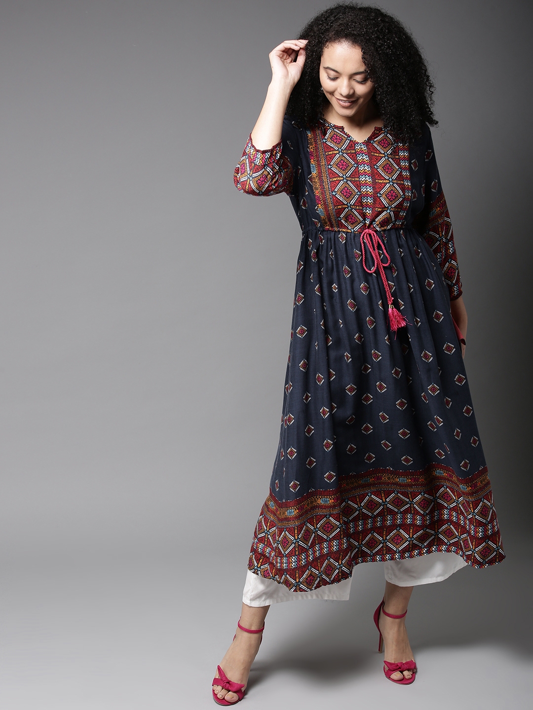 Myntra anarkali shop cotton kurti