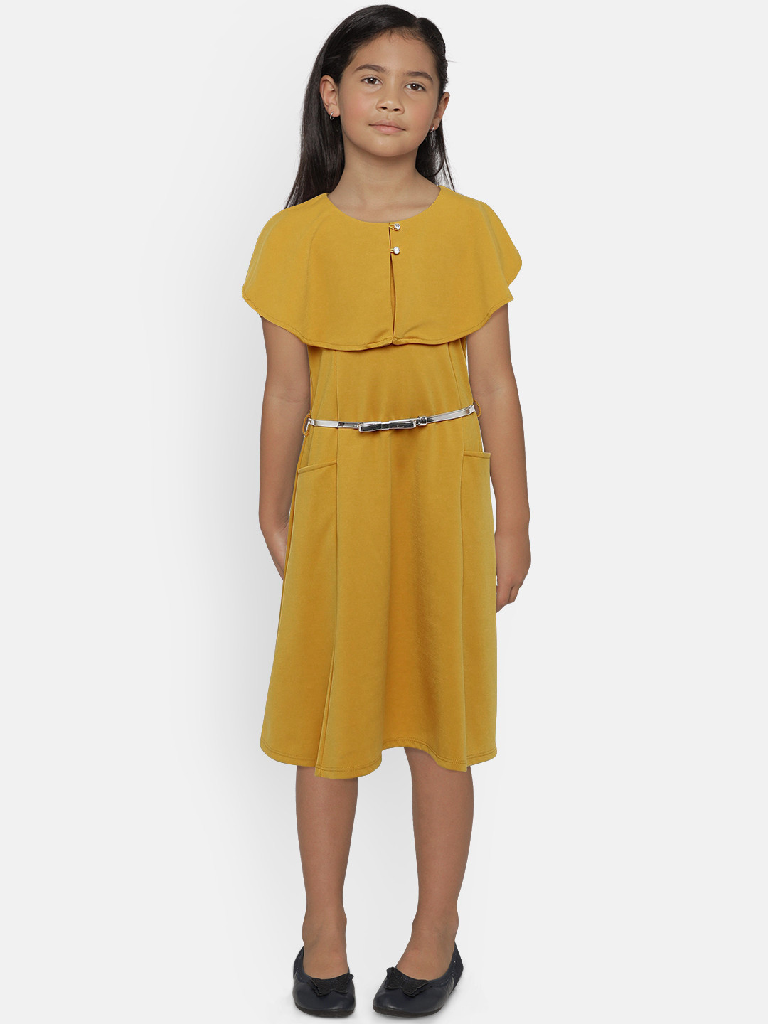 girls mustard dress