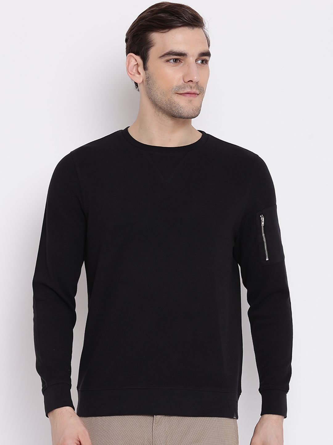 Blackberrys Men Black Sweatshirt (XXL) by Myntra