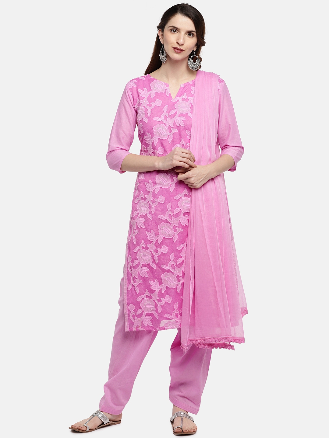 rani pink dress material