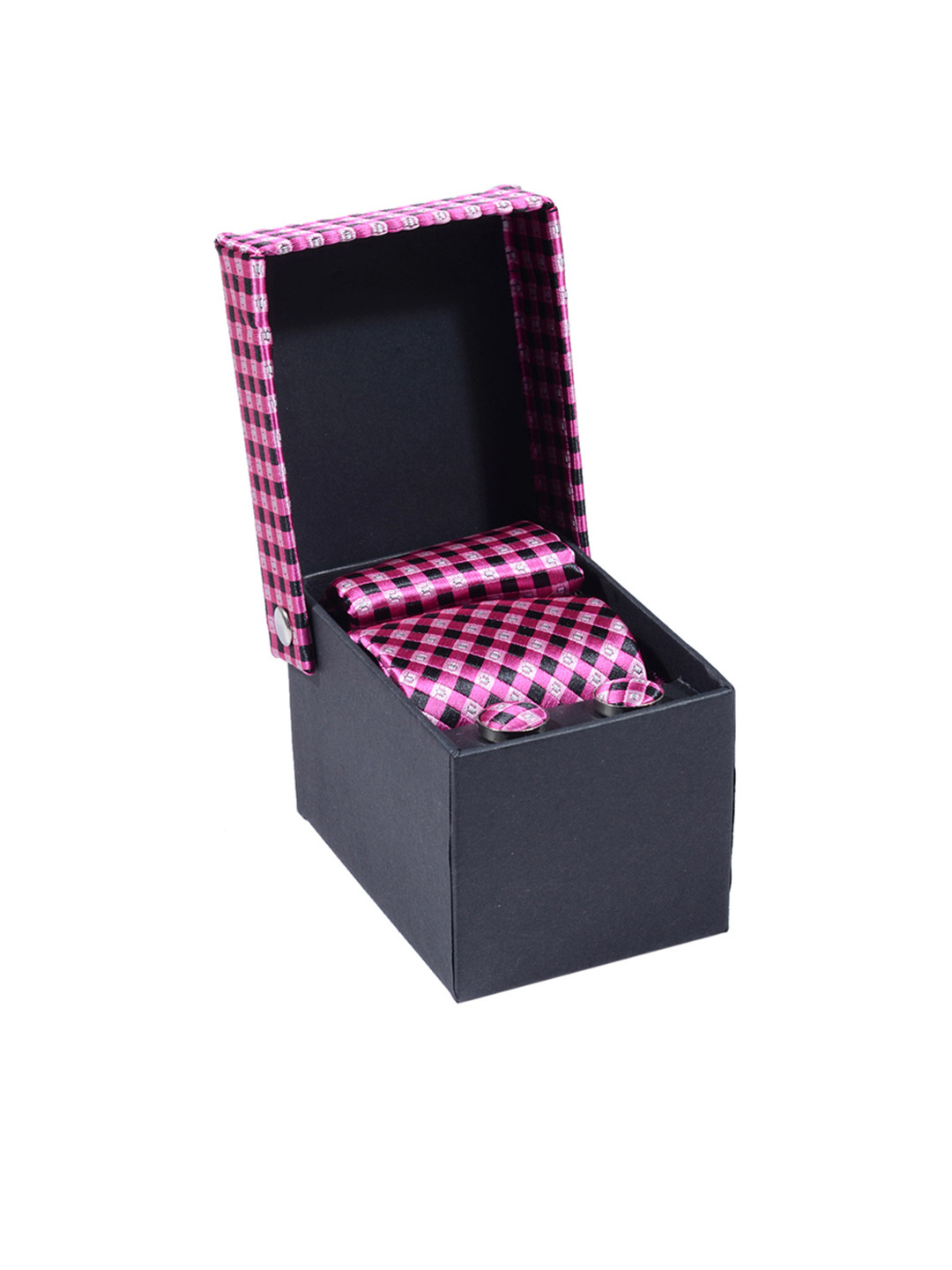 Tossido Men Pink & Silver-Toned Accessory Gift Set