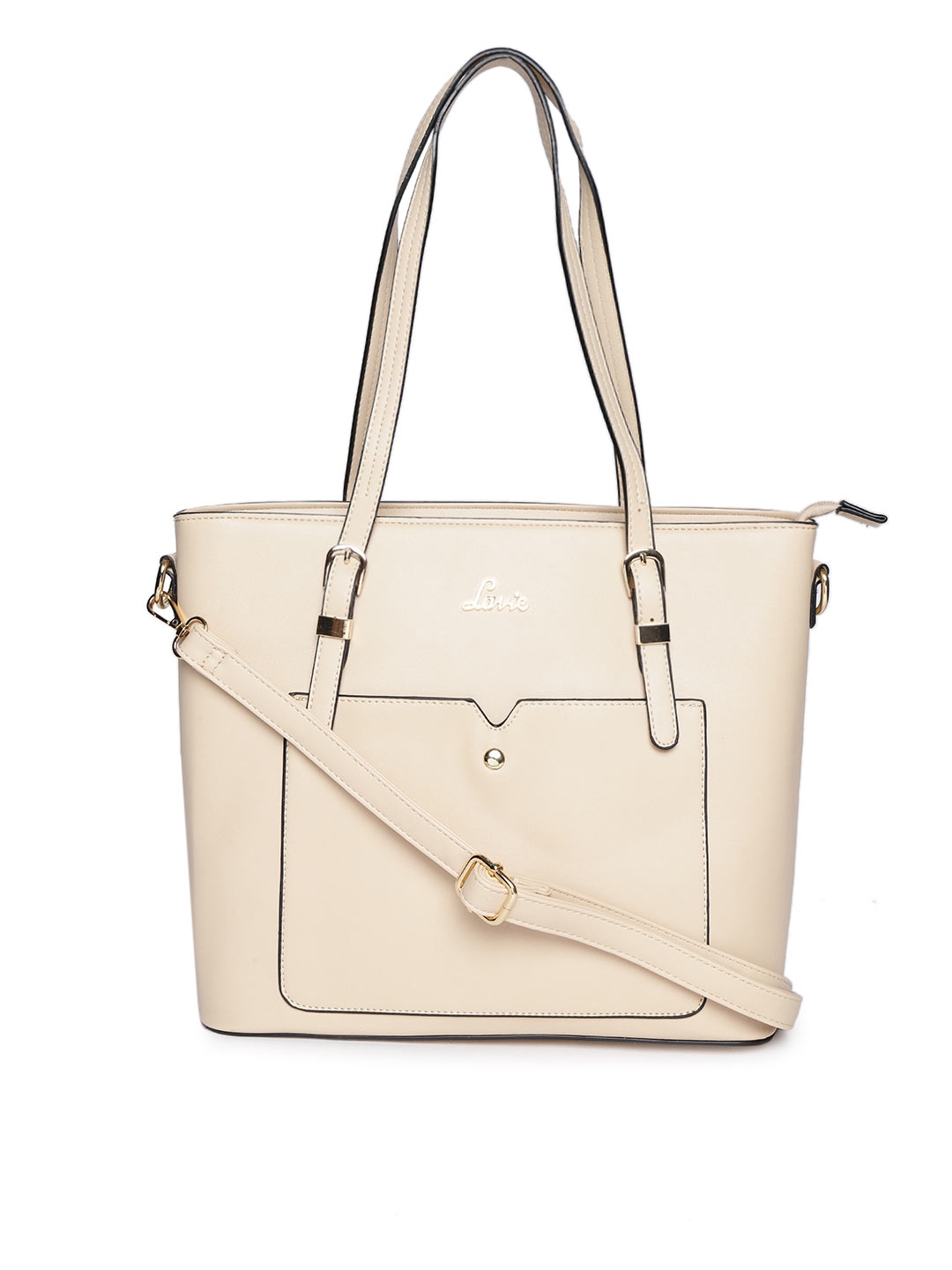 Buy Lavie Beige Solid Shoulder Bag - Handbags for Women 8057271 | Myntra