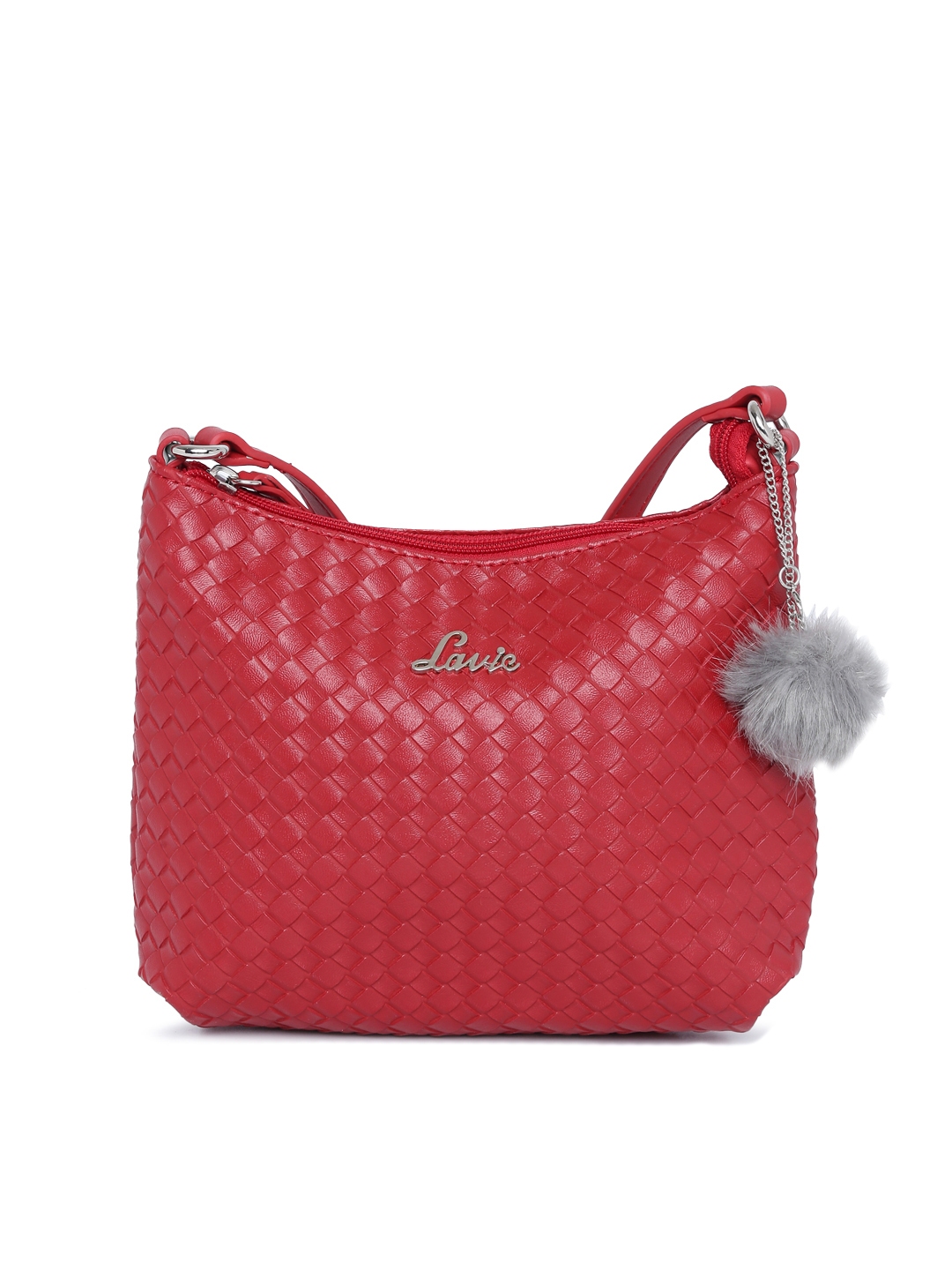 Buy Lavie Red Textured Sling Bag Handbags for Women 8057439 Myntra