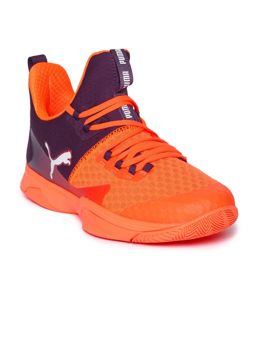 Buy Puma Unisex Orange & Purple Rise 3 Indoor Teamsport Shoes - Sports Shoes for Unisex 8097953 | Myntra