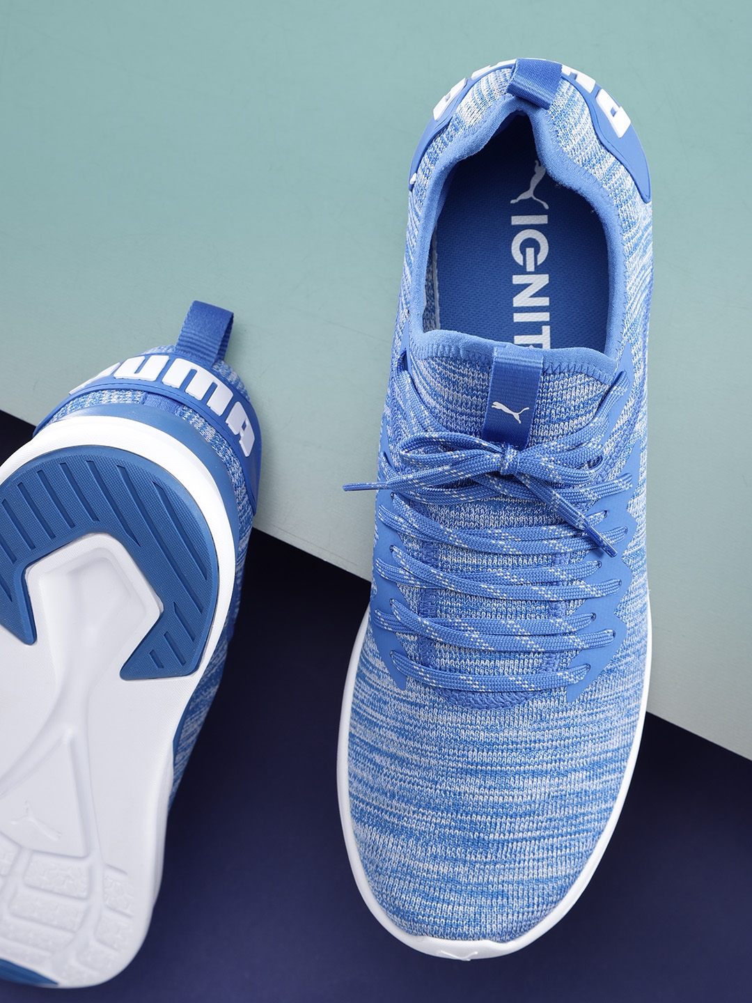 Puma ignite evoknit men blue discount