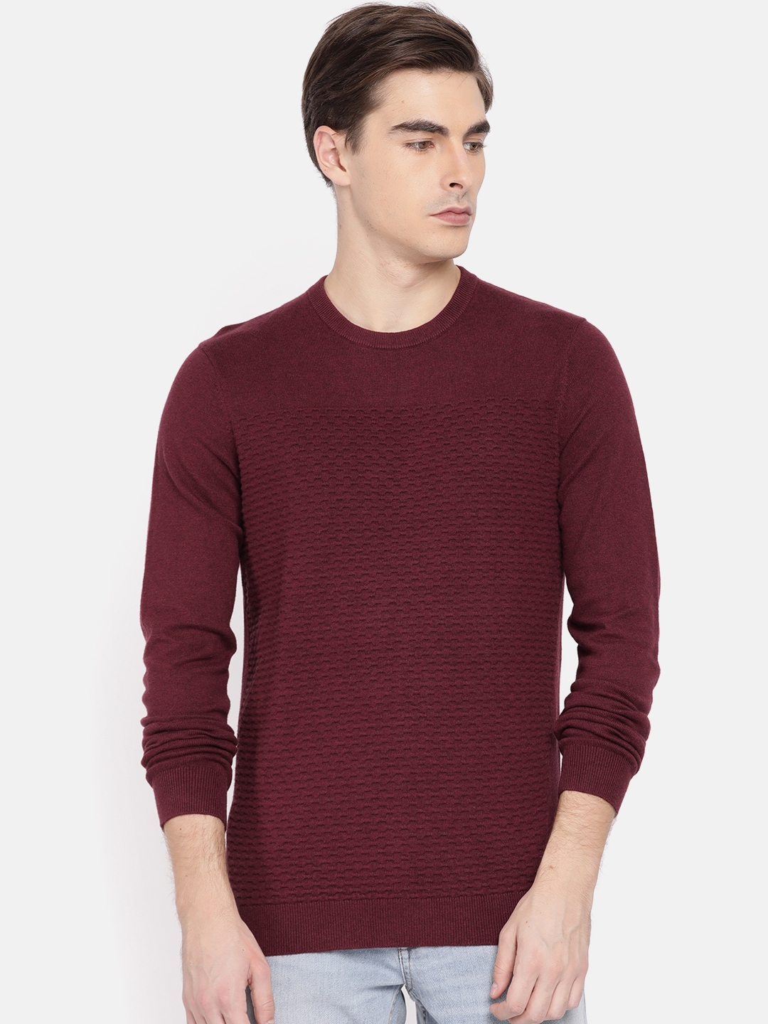 calvin klein maroon sweater