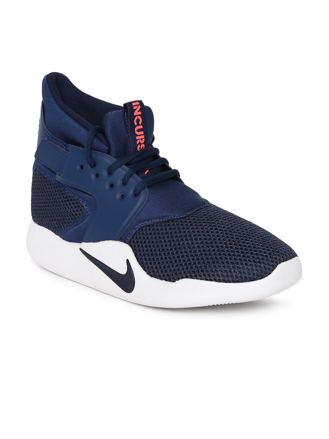 Buy Men Navy Blue INCURSION Mid Top Sneakers - Casual Shoes for Men 8101927 | Myntra
