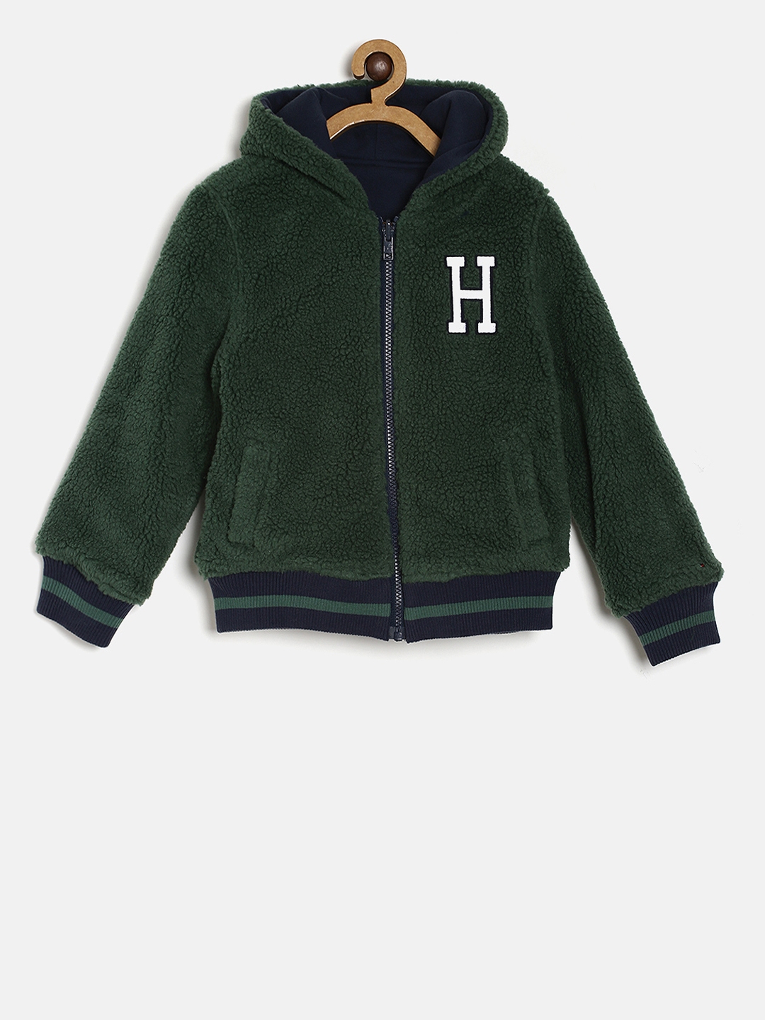 navy green sweatshirt