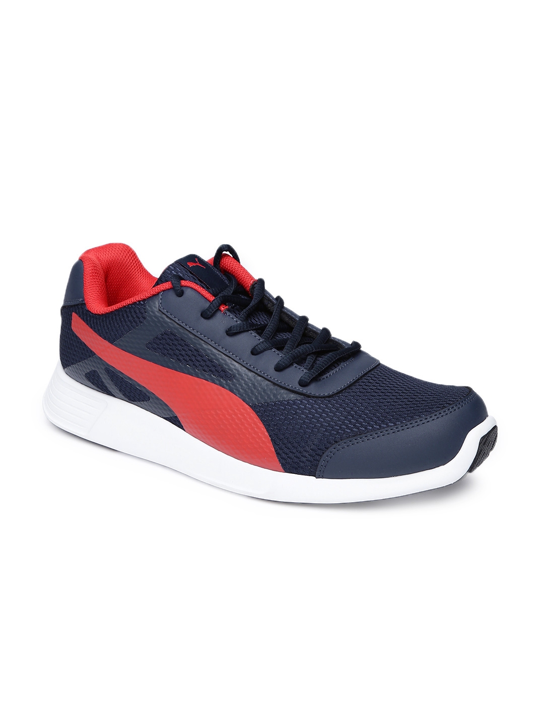 puma blue and red shoes