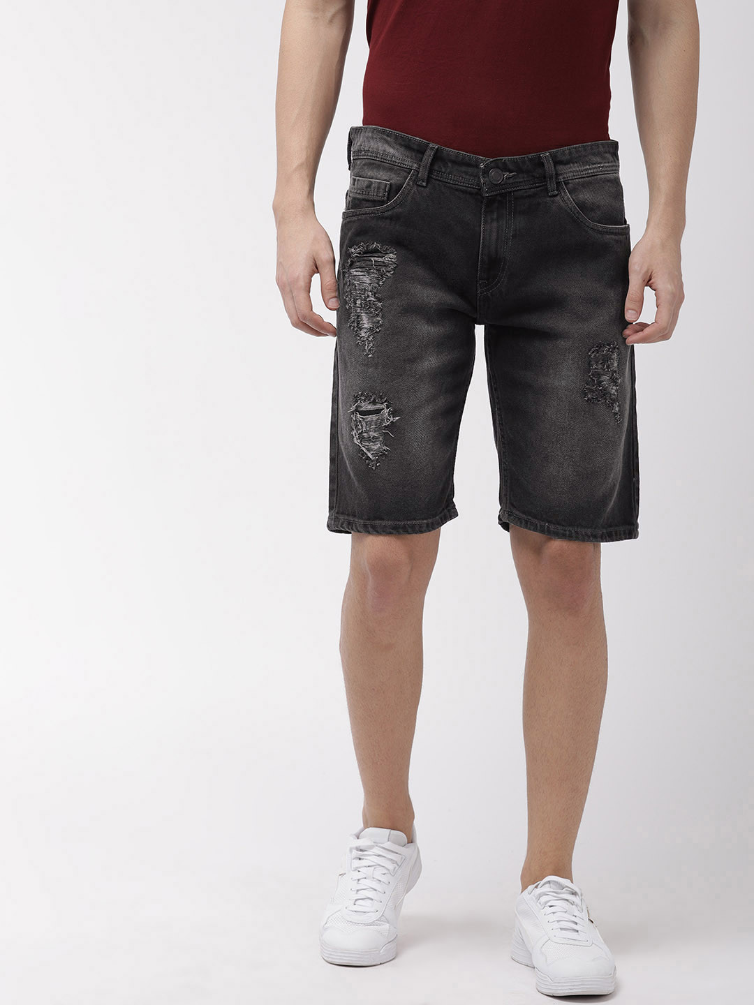 Buy HIGHLANDER Men Black Washed Slim 