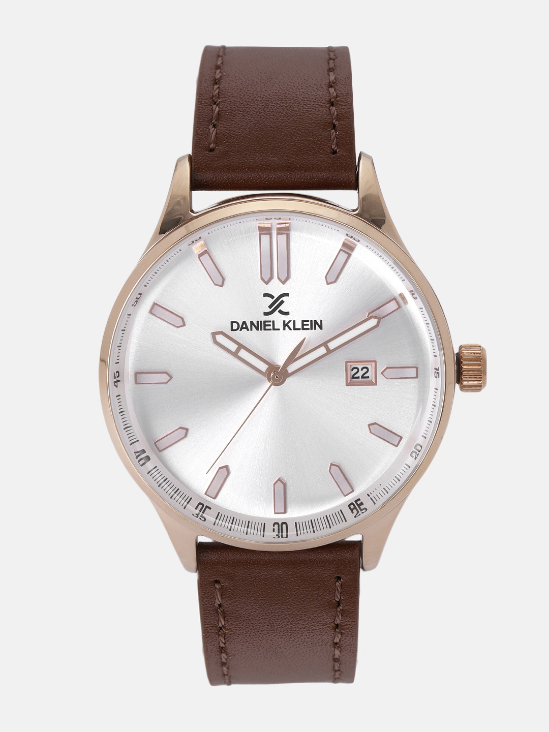 Daniel Klein Men Silver-Toned Analogue Watch DK11648-5