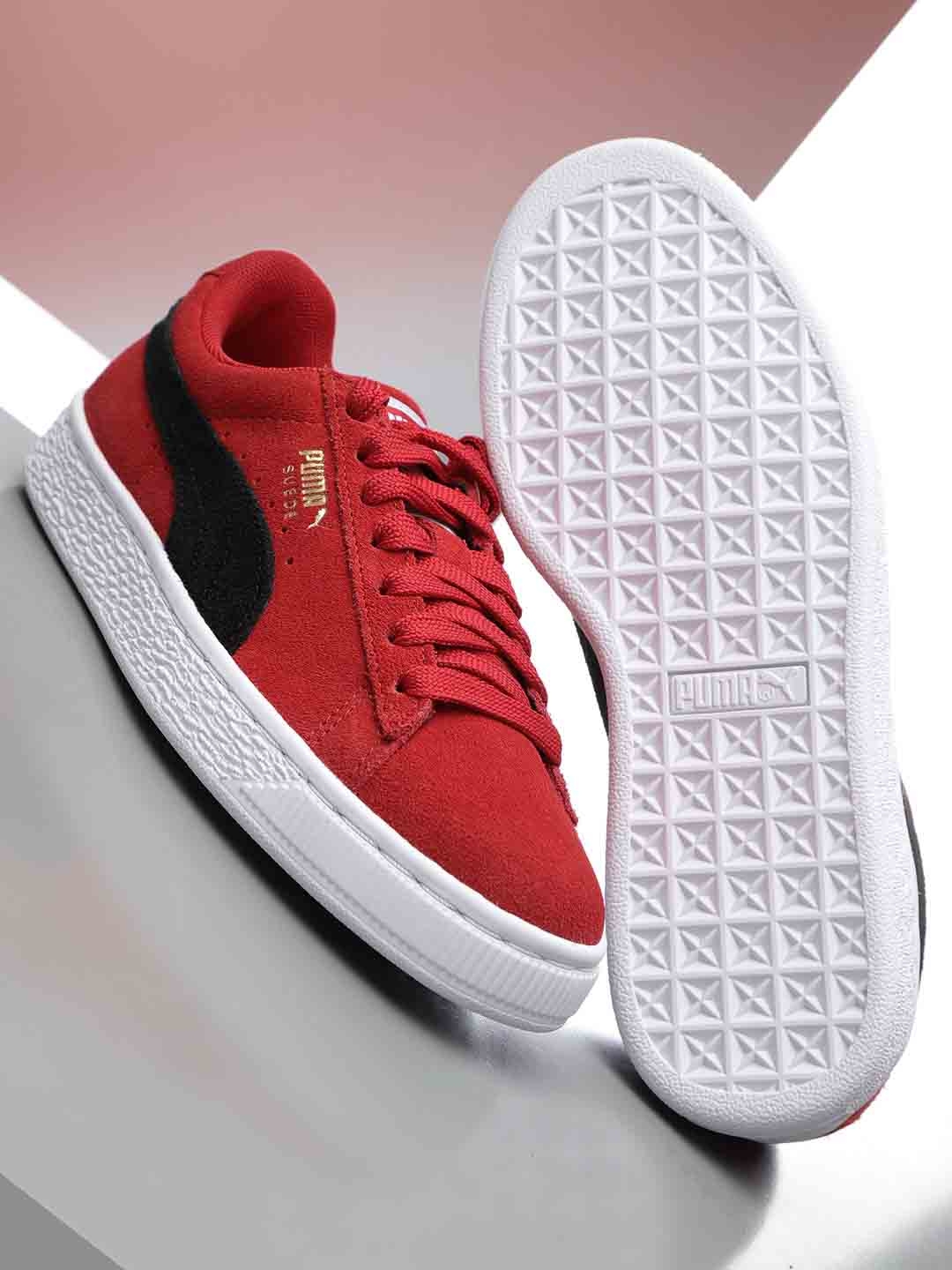Puma suede outlet ribbon red