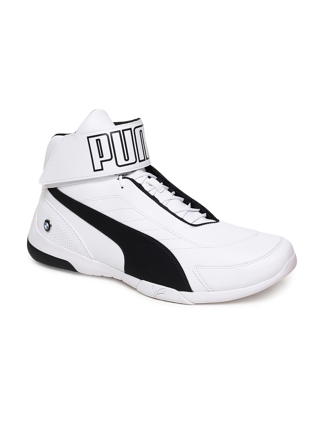 Puma BMW MMS Track Racer Men Racing Casual White Trainer Sneaker Athletic  Shoes