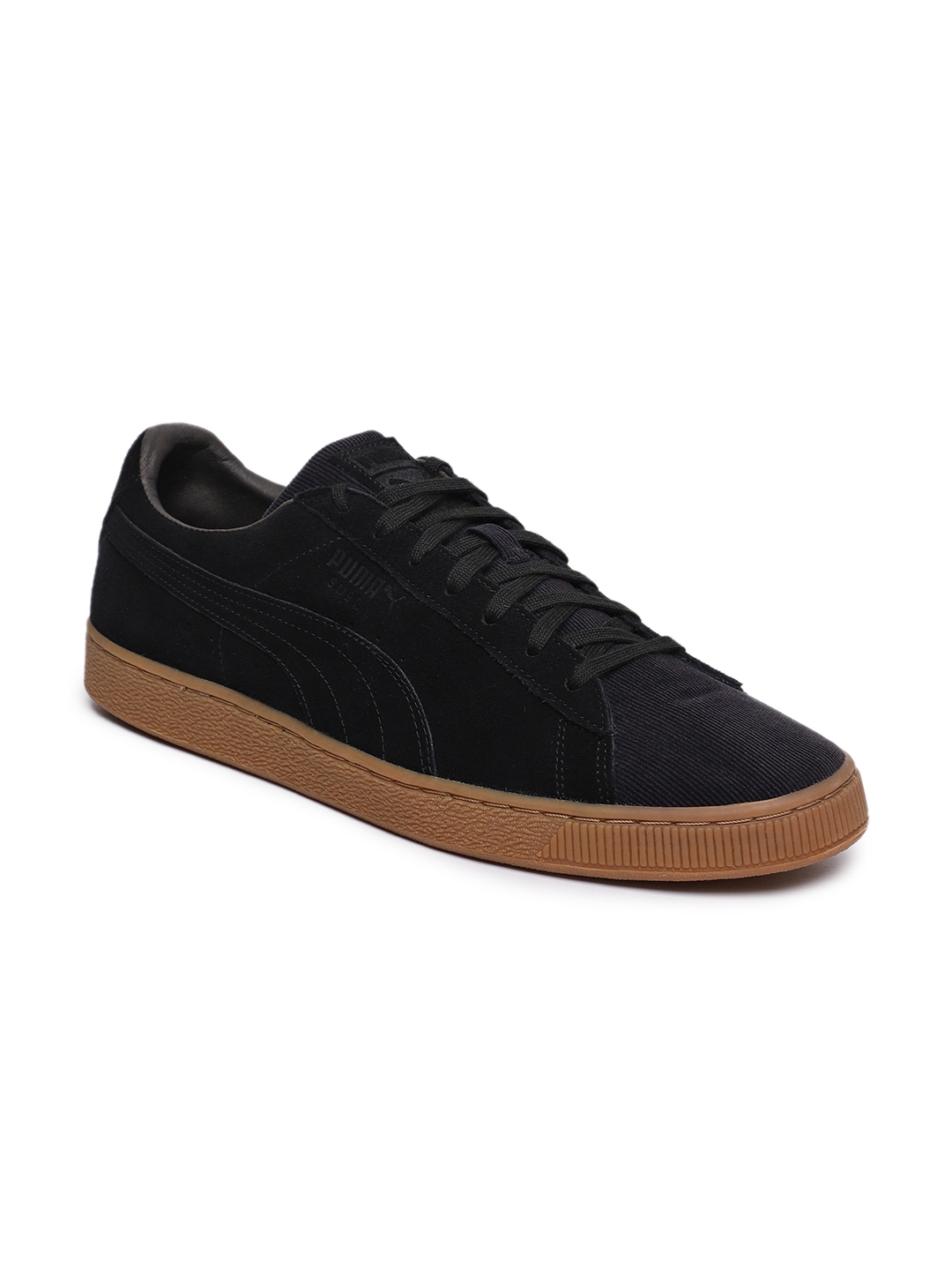 Buy Puma Unisex Black Classic Pincord Suede Sneakers Casual