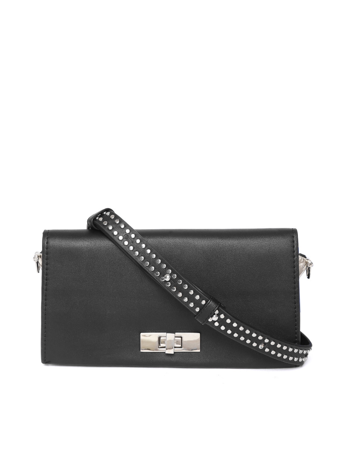 steve madden black clutch