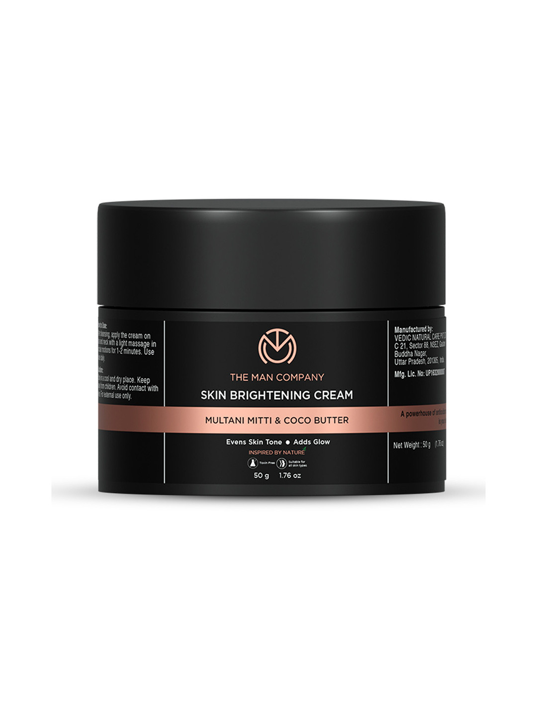 THE MAN COMPANY Multani Mitti & Coco Butter Skin Brightening Cream 50 g