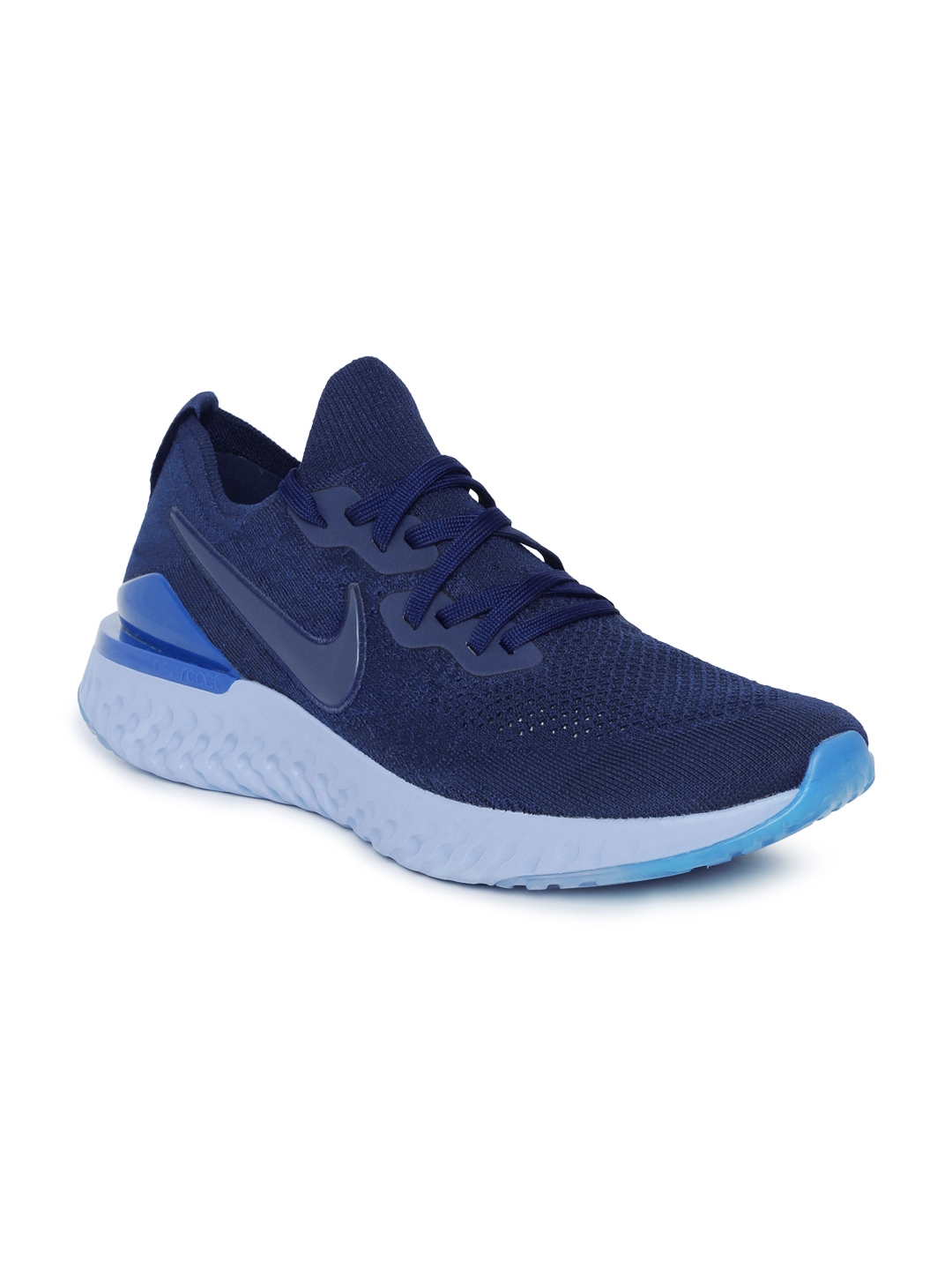 Nike epic react store flyknit blue running shoes