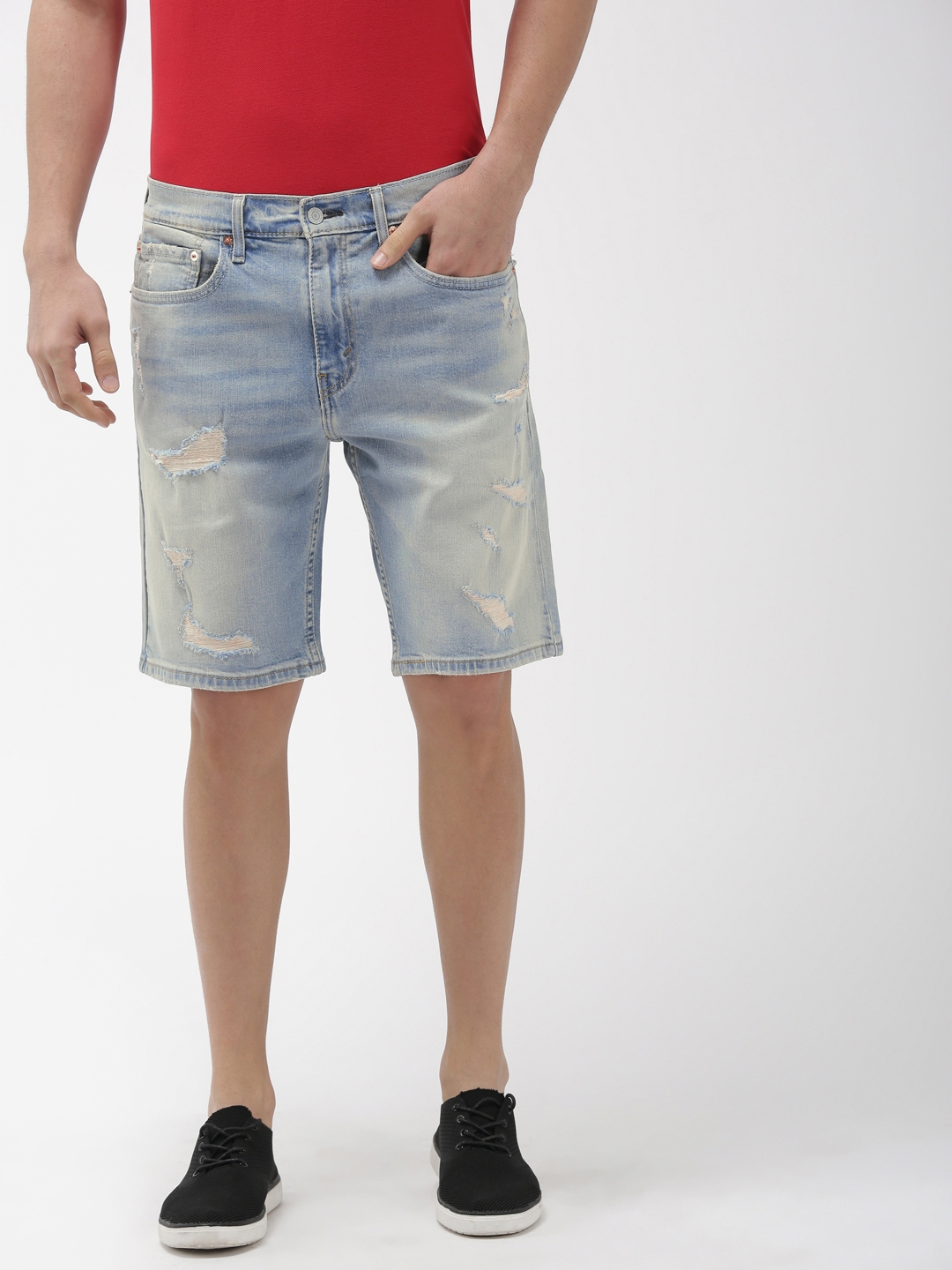 levis blue shorts