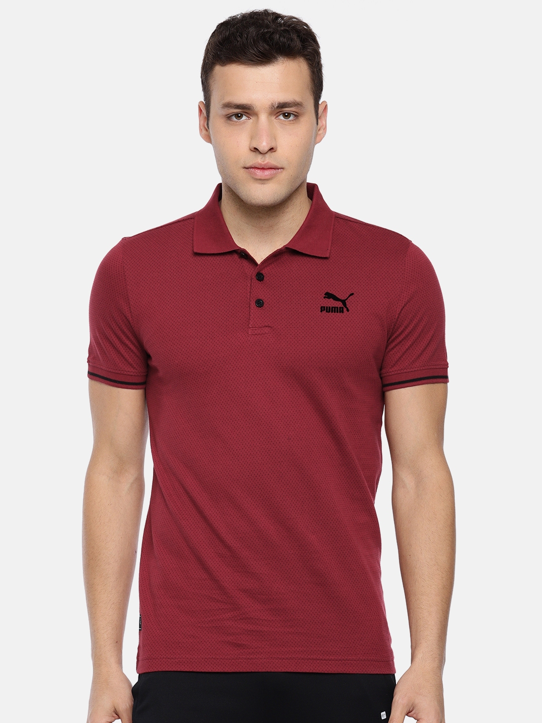 puma maroon t shirt
