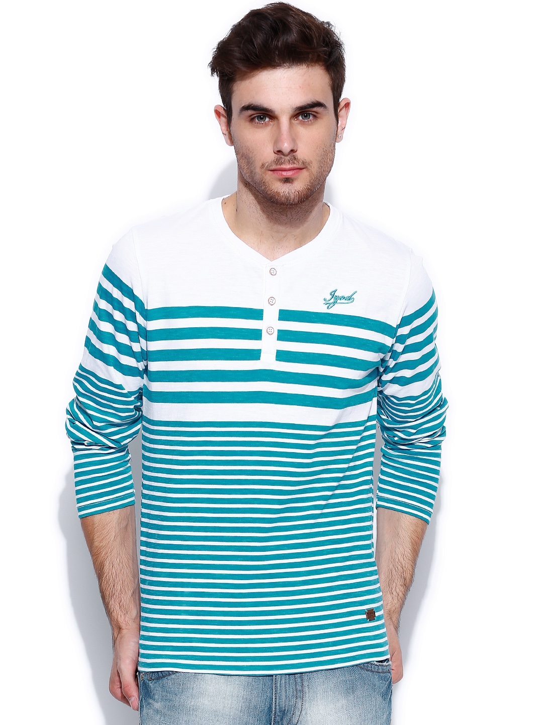 Izod striped tee 2025 shirt