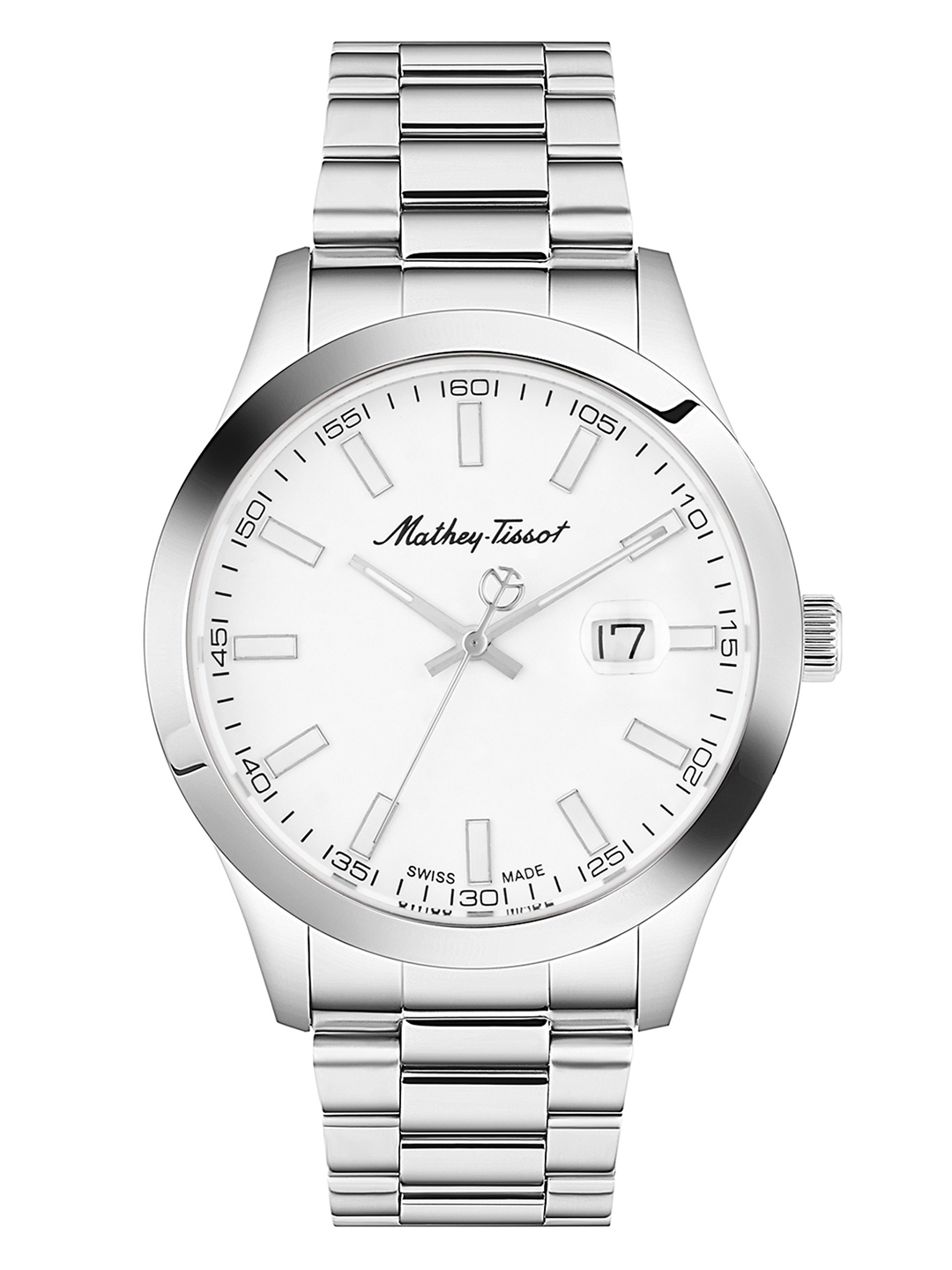 Buy Mathey Tissot Swiss Made Men Rolly I White Dial Watch H450AI