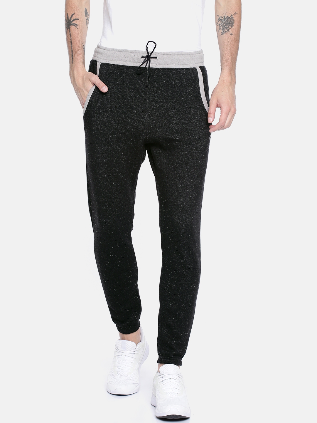 grey reebok joggers