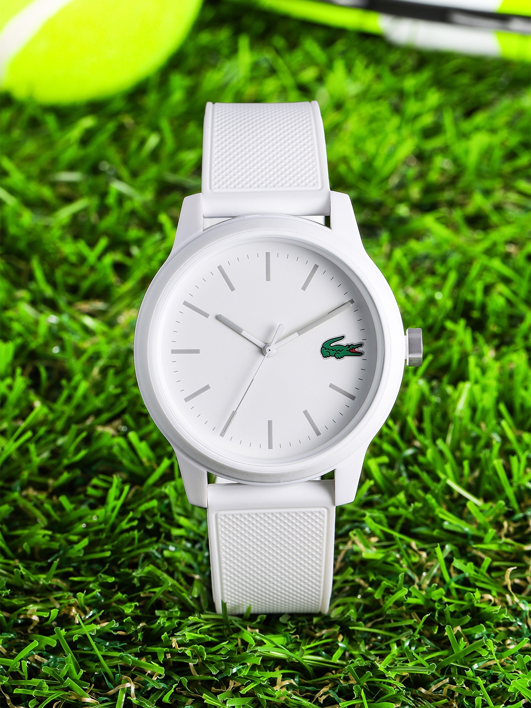 white lacoste watch men's