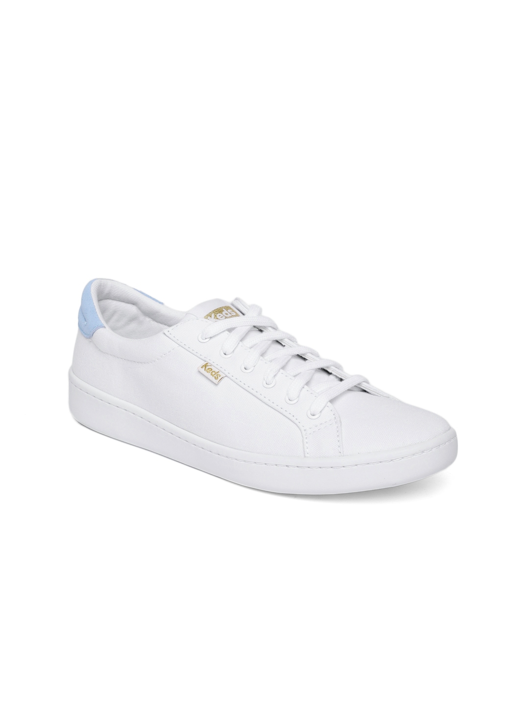 Buy Keds Women White Solid Sneakers 