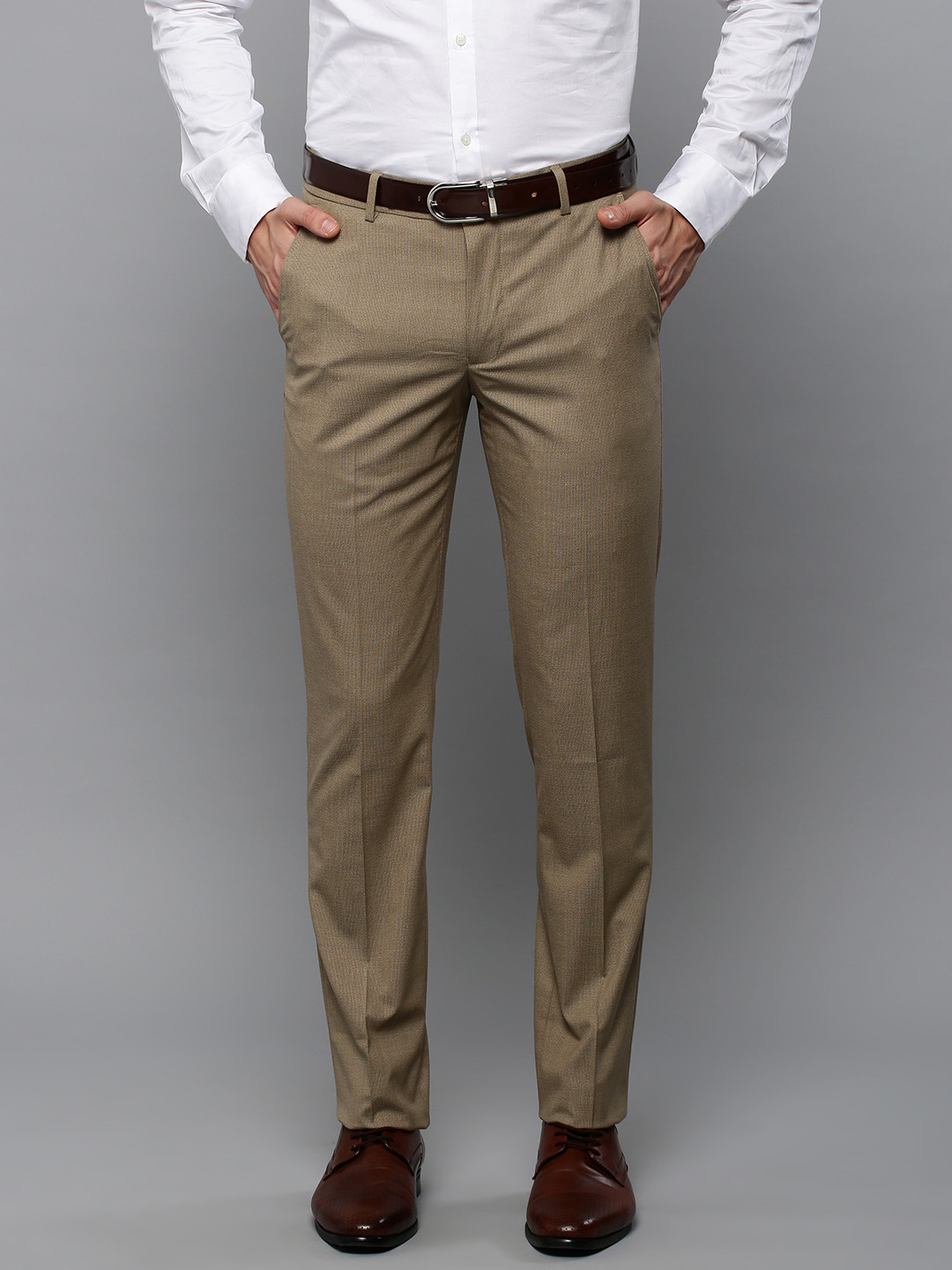 khaki formal trousers