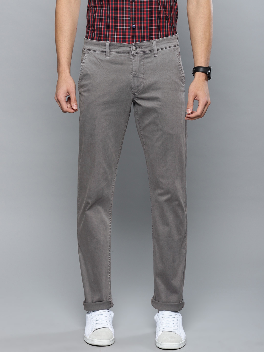 50% OFF on Louis Philippe Sport Men Slim Fit Chinos Trousers on Myntra