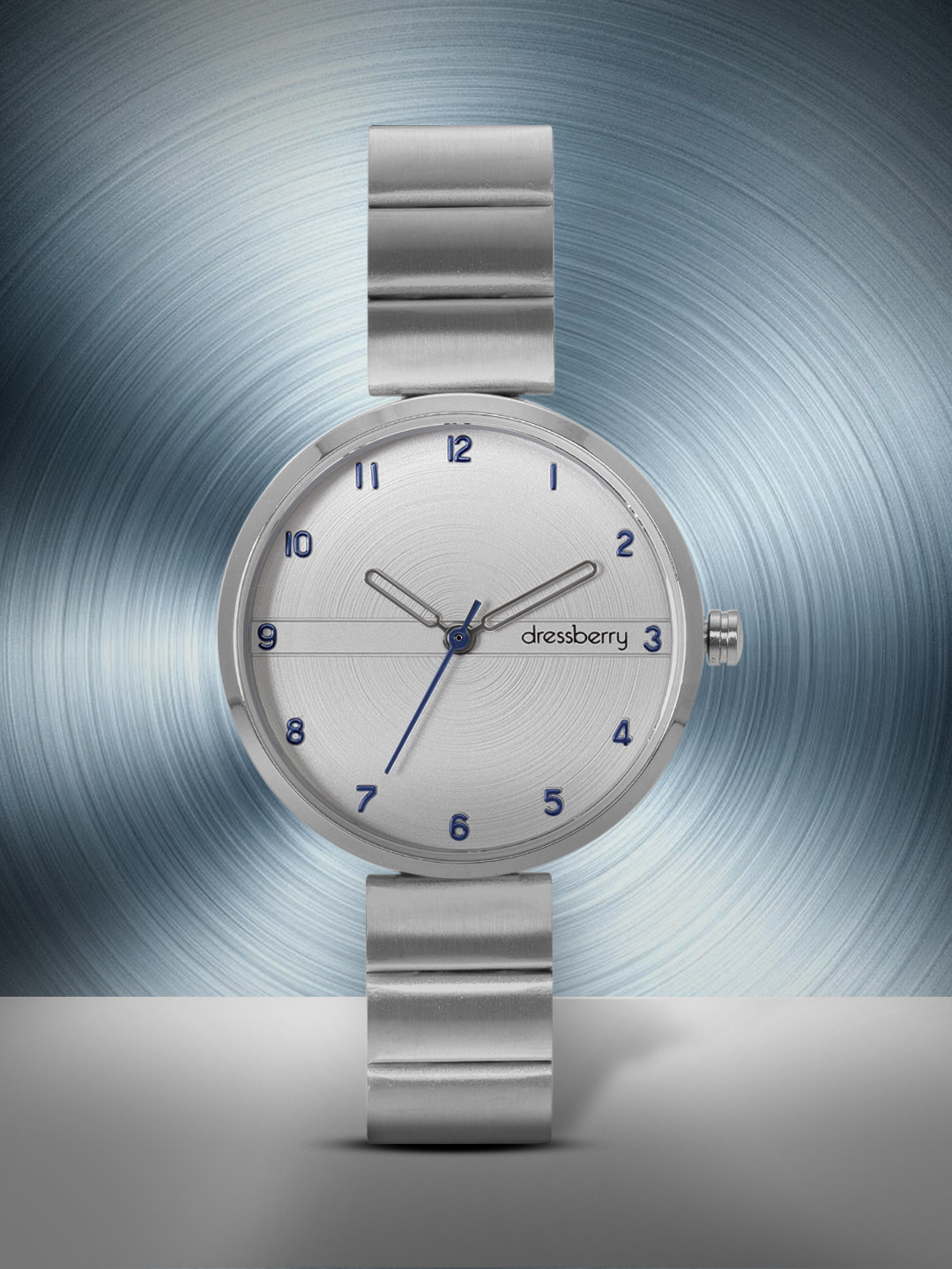 DressBerry Women Silver-Toned Analogue Watch MFB-PN-LB-80406L