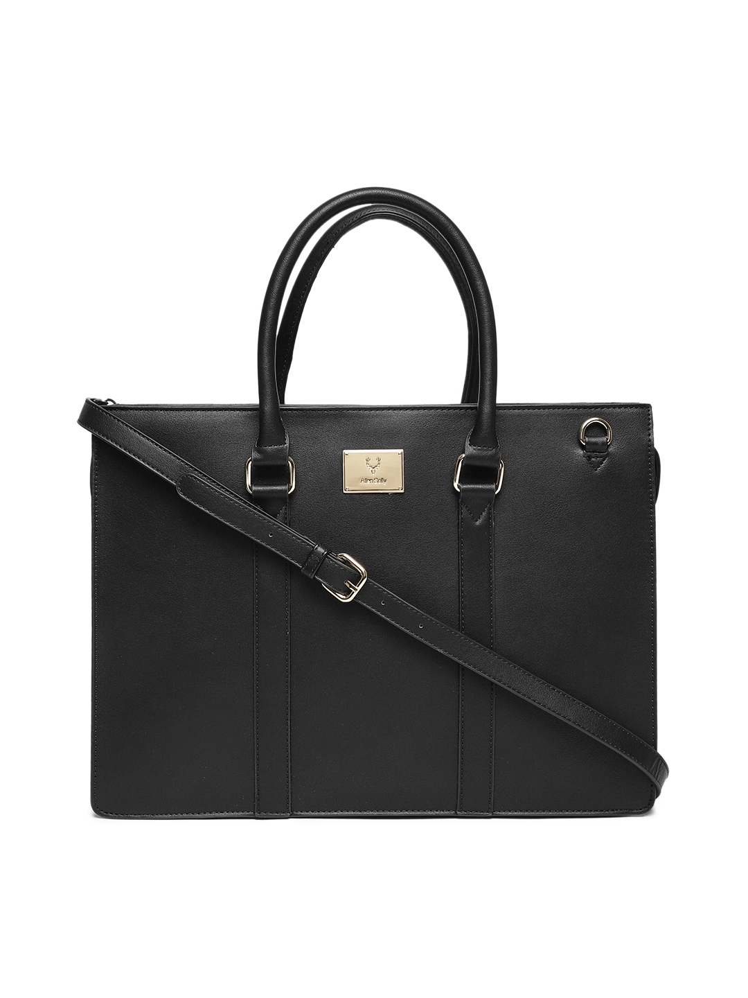 Allen solly black store solid shoulder bag