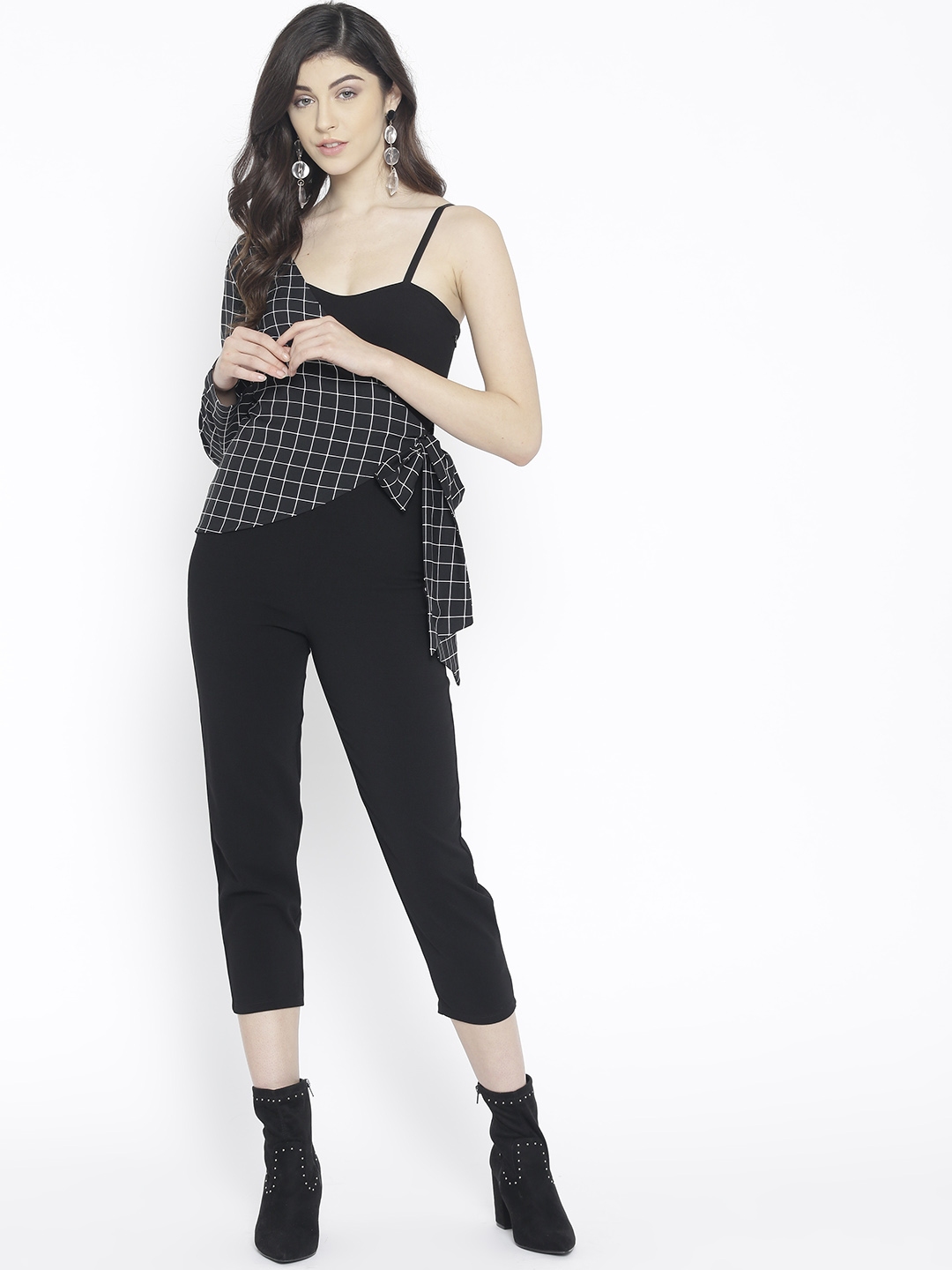 Jumpsuit with hot sale shrug myntra