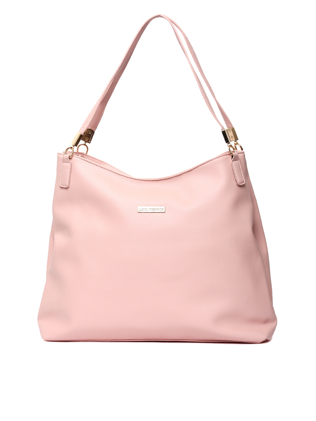 Lino Perros Womens Pink Synthetic Leather Hobo (OFFWHITE) : :  Fashion