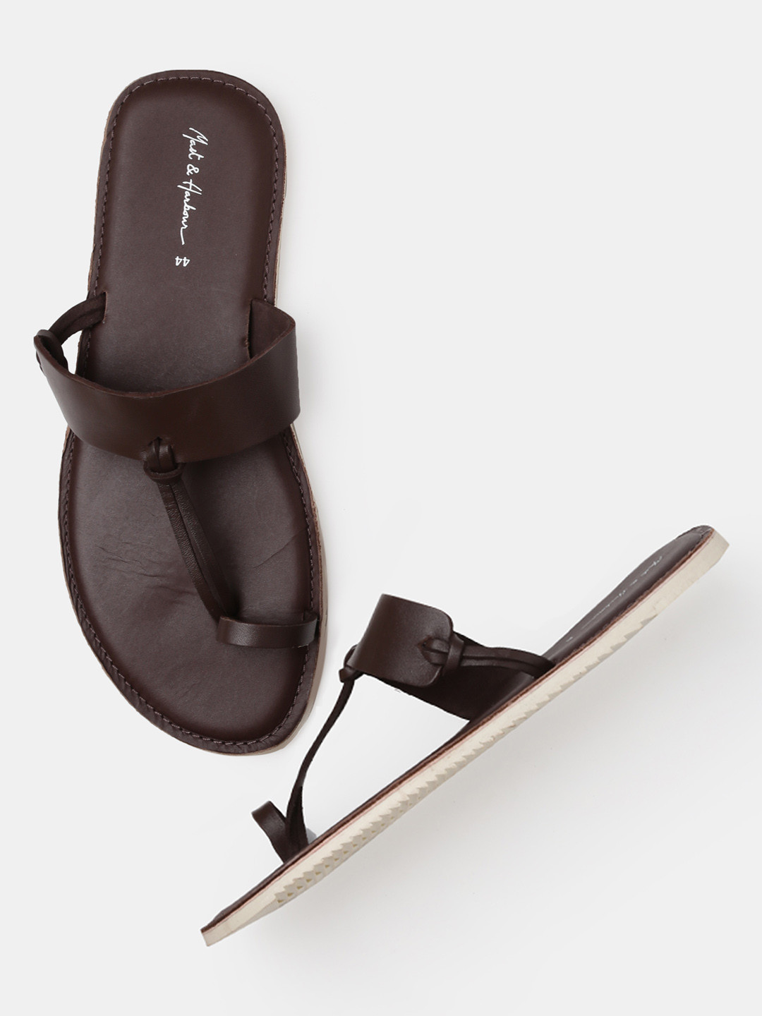 Buy Mast u0026 Harbour Comfort Men Brown Sandals - Sandals for Men 8379517 |  Myntra