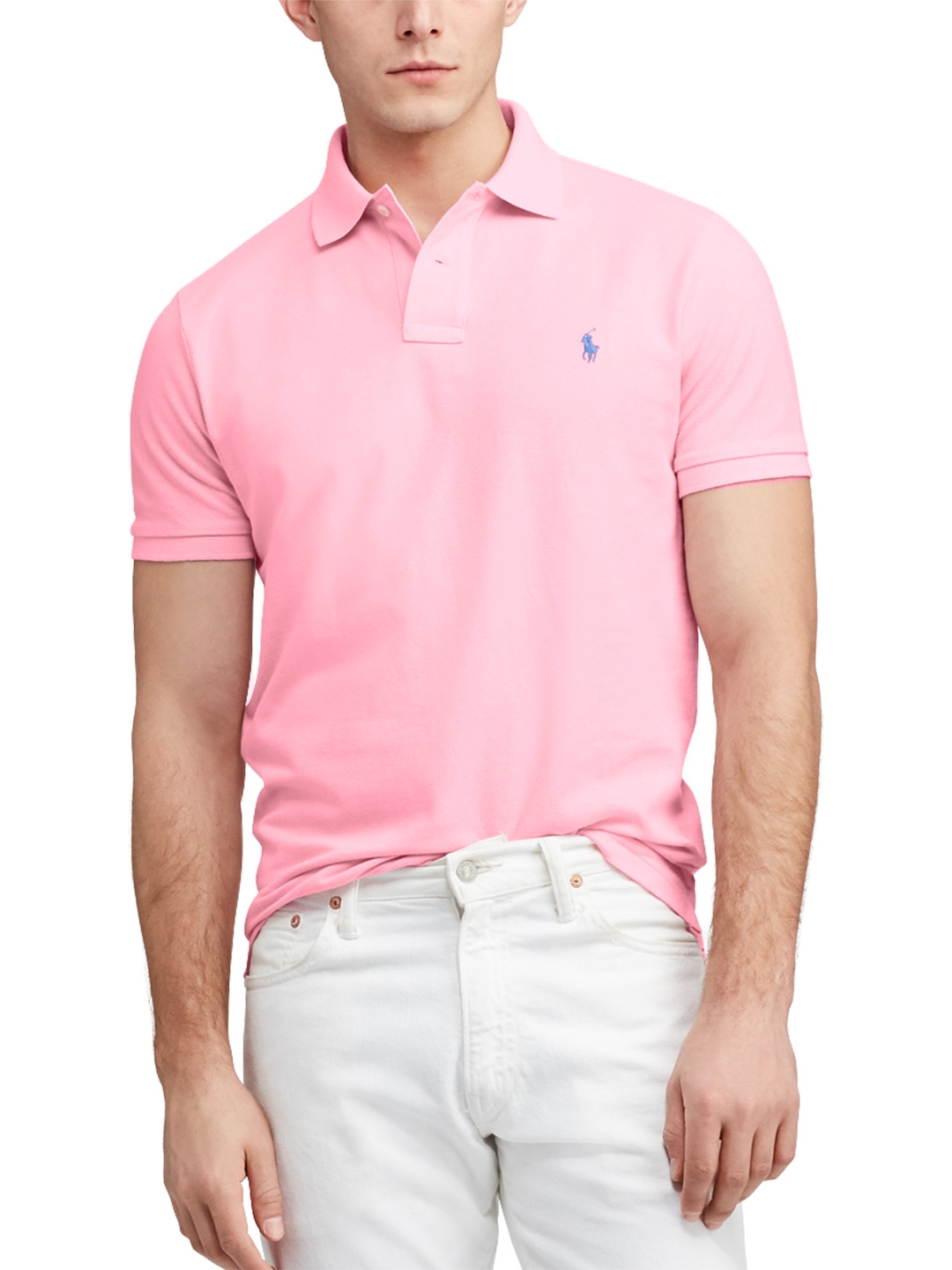 pink t shirt polo