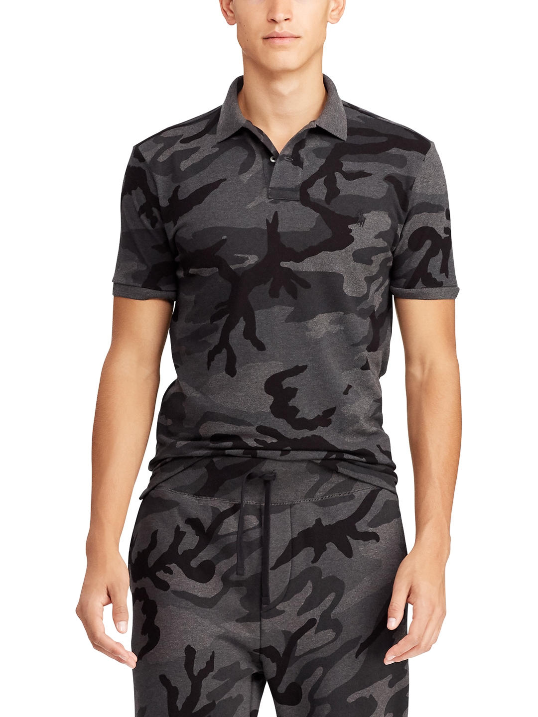 Buy Polo Ralph Lauren Men Grey Printed Polo Collar T Shirt - Tshirts for  Men 8384341 | Myntra