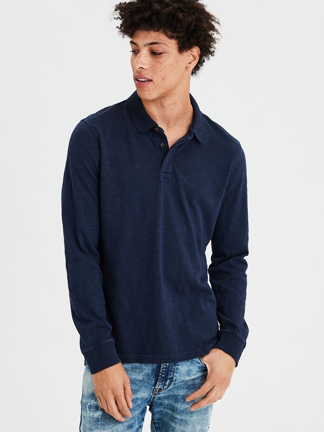 american eagle navy blue shirt