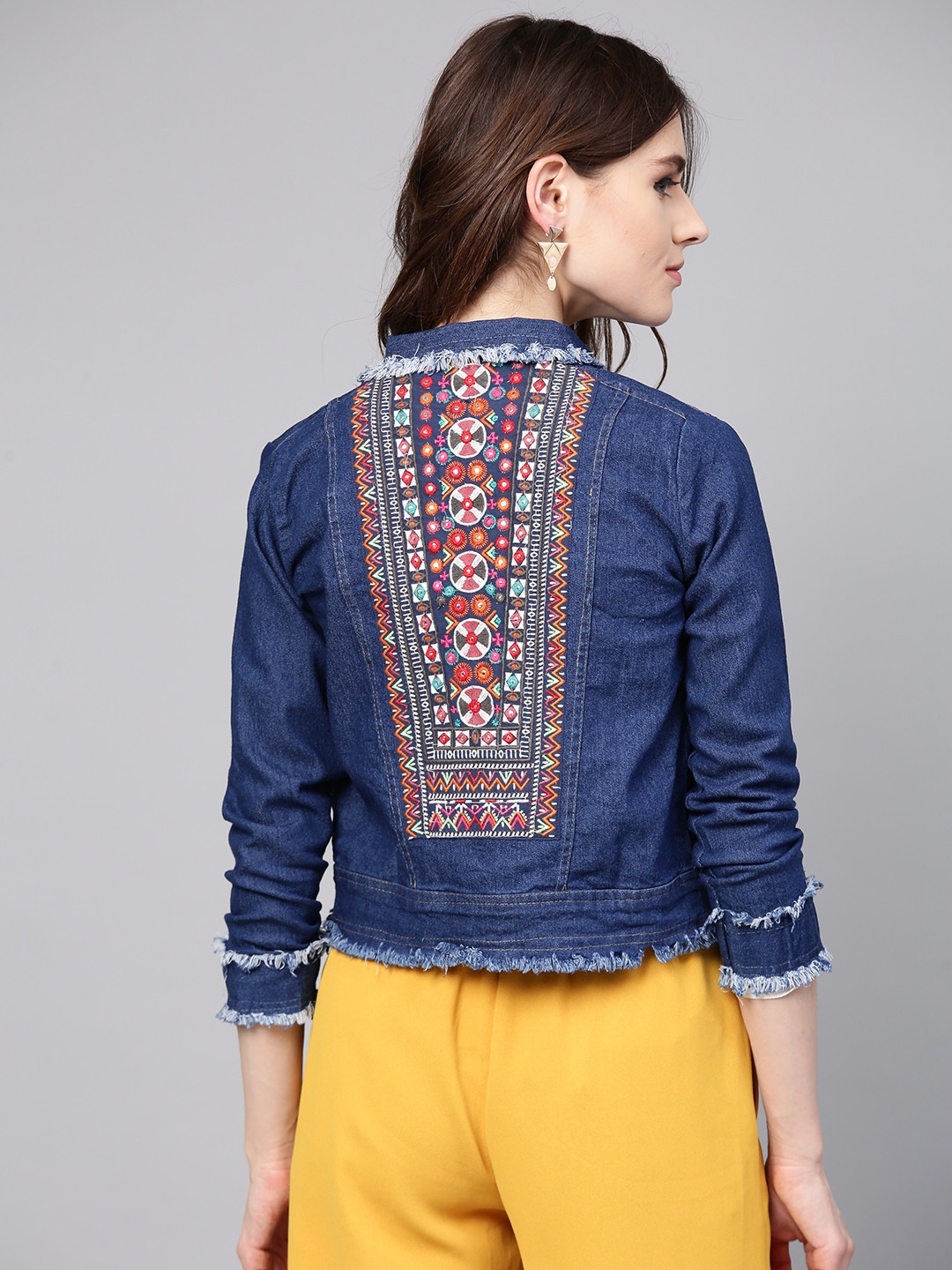 Jeans jacket clearance on kurti