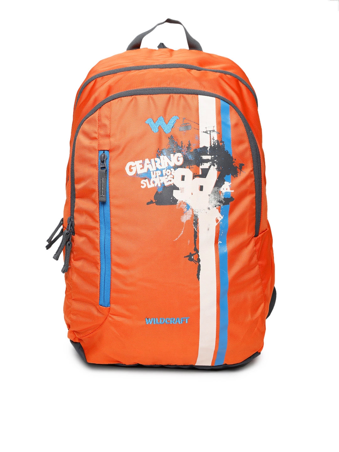 wildcraft orange backpack