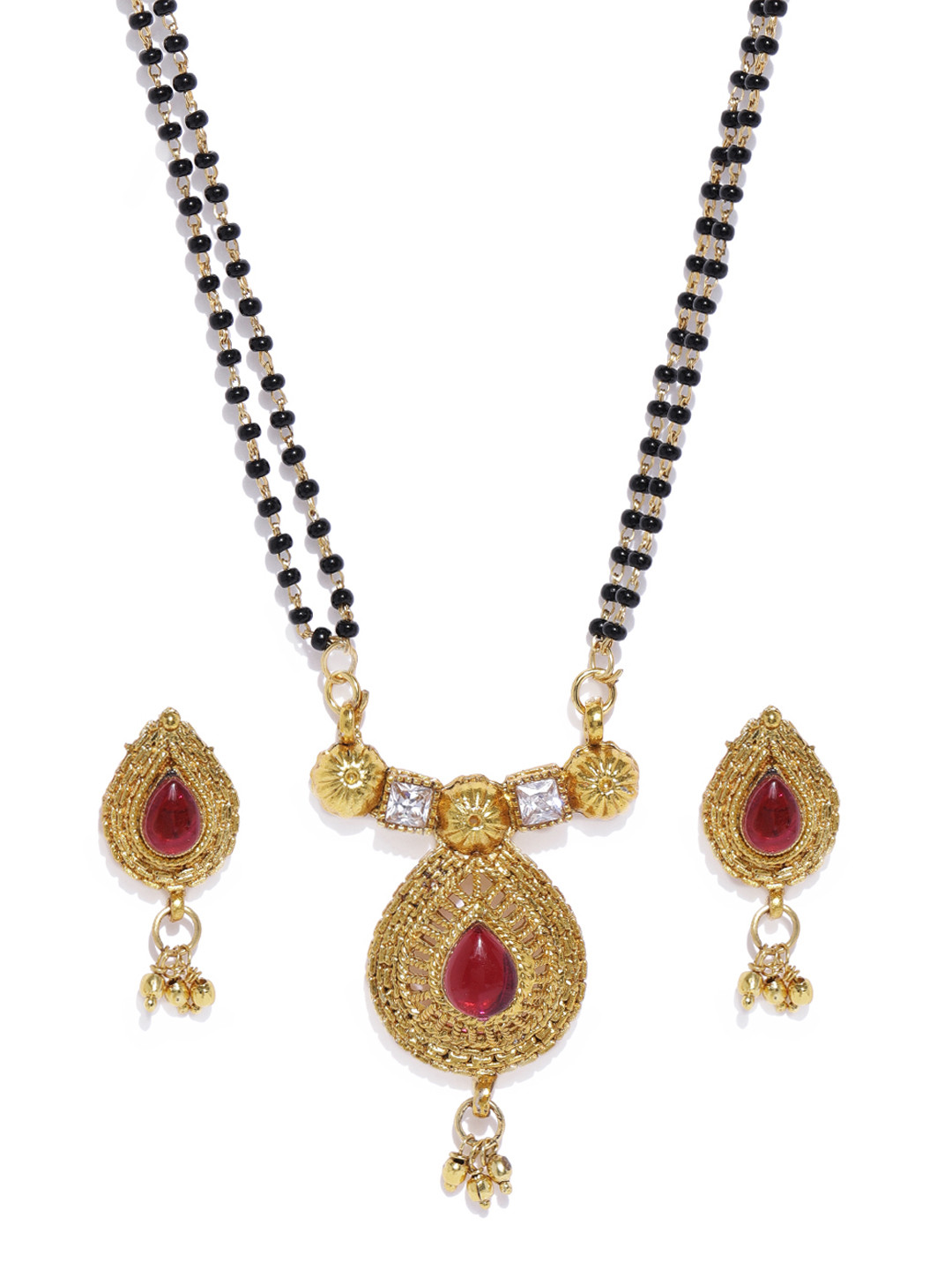 Sukkhi Gold Plated Beaded Mangalsutra 