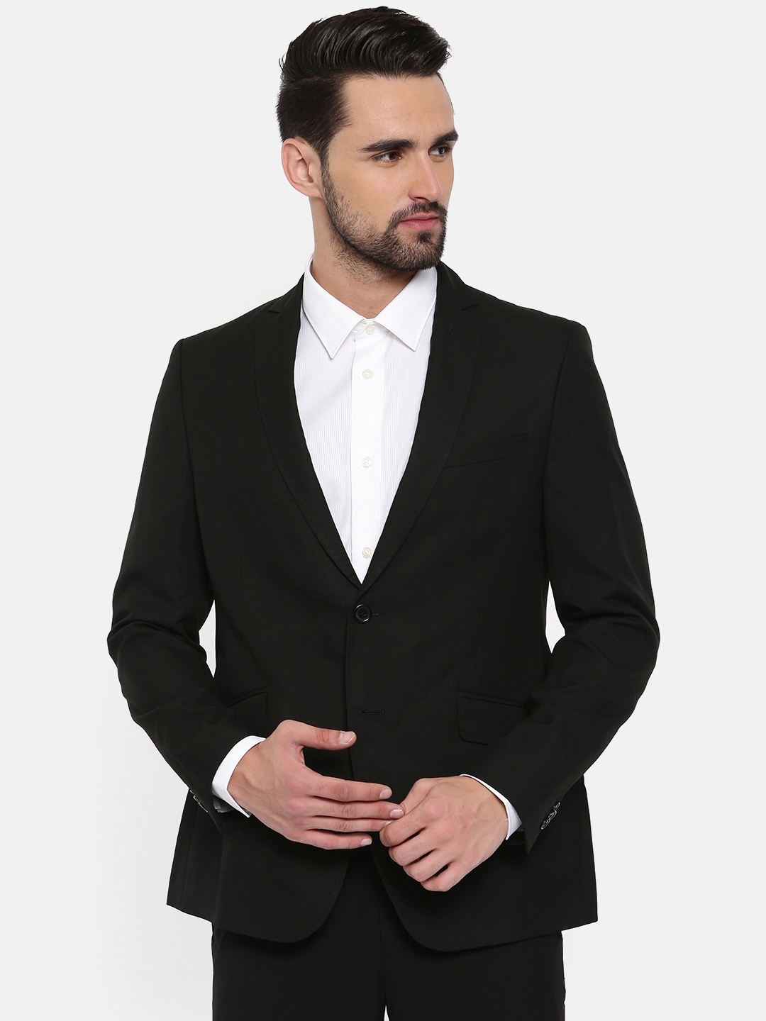 peter england blazer black