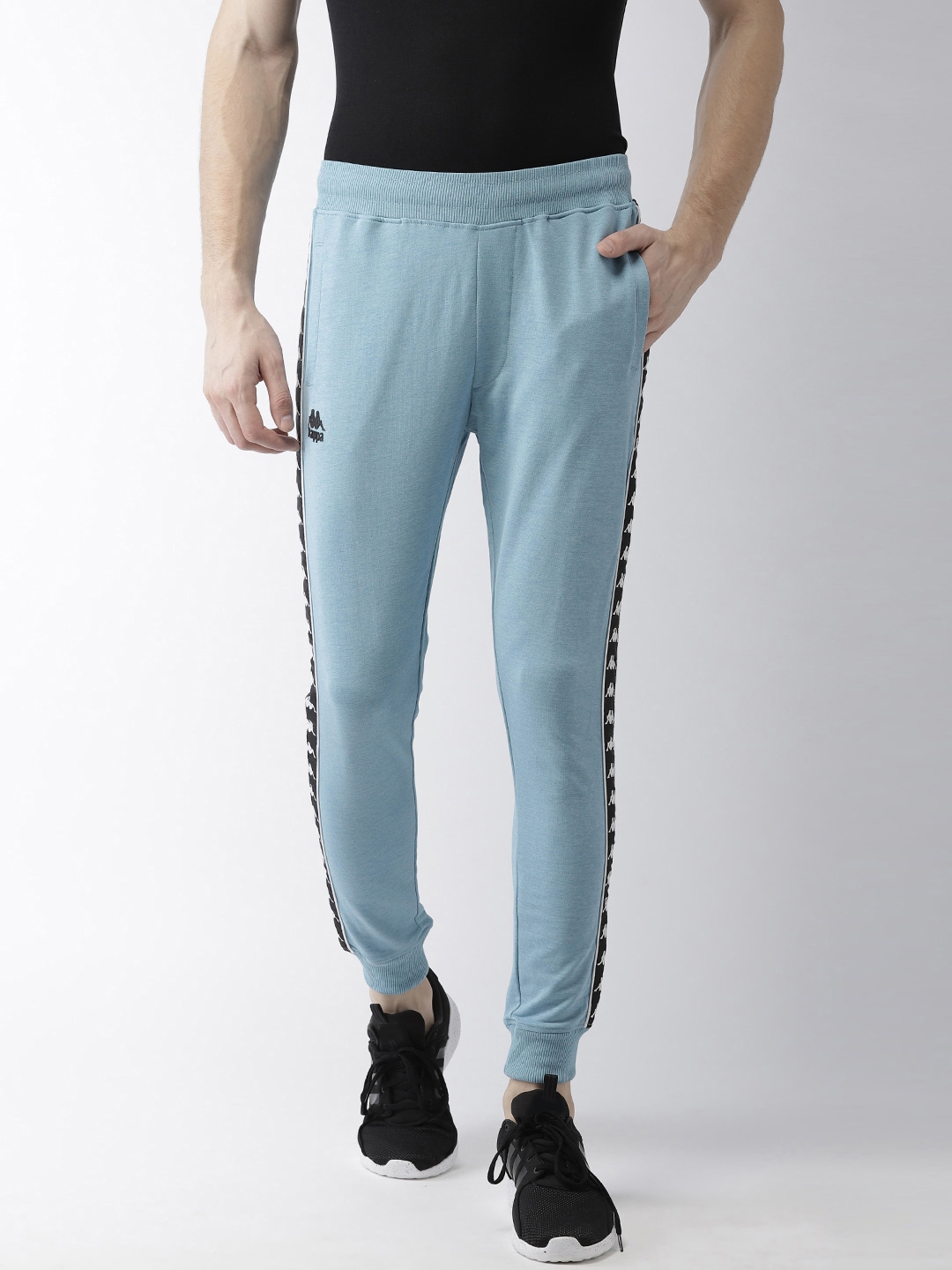 Kappa Men Blue Solid Joggers - Track Pants for Men 8430131 | Myntra