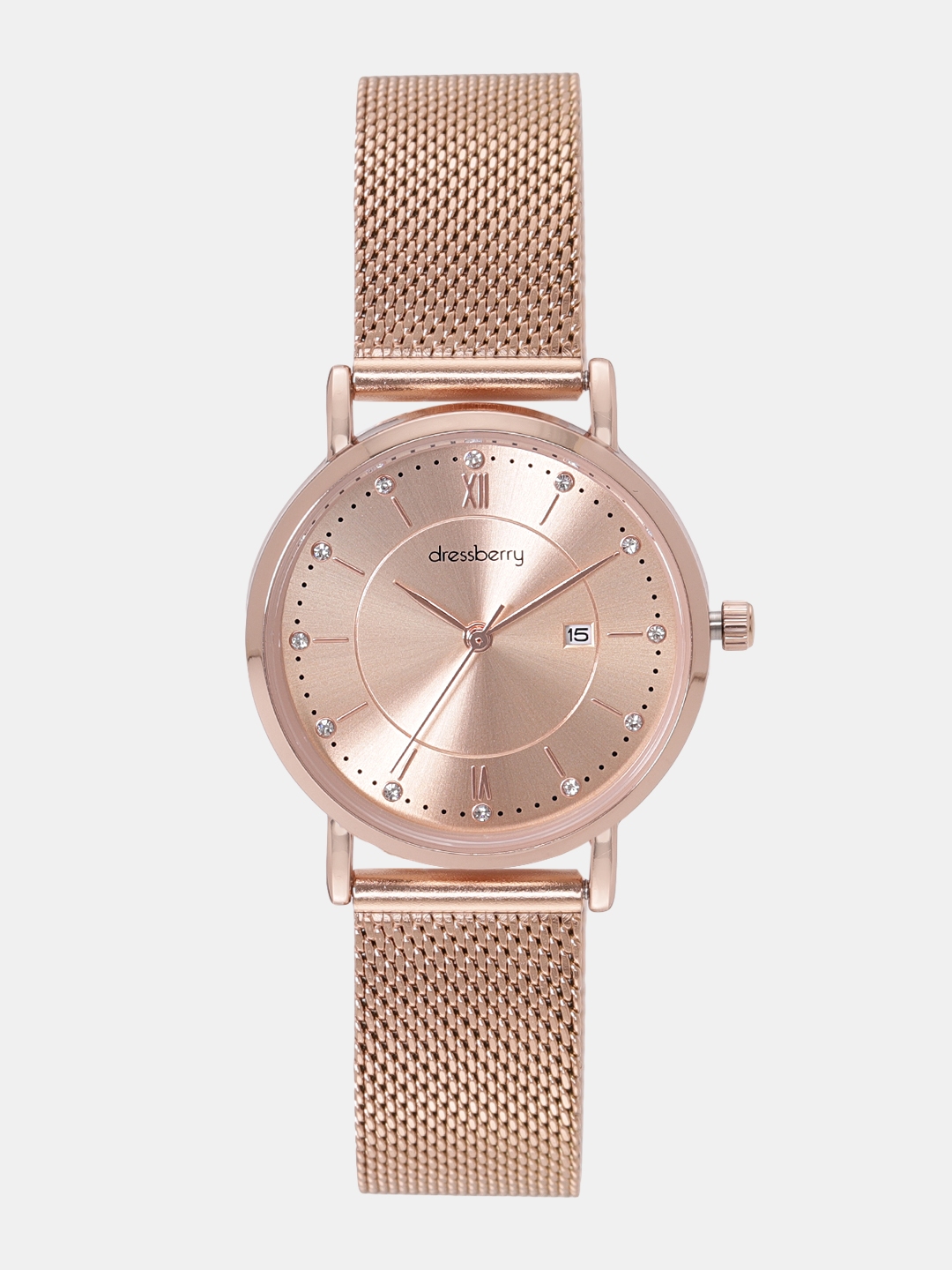 Rose Gold Toned Analogue Watch 