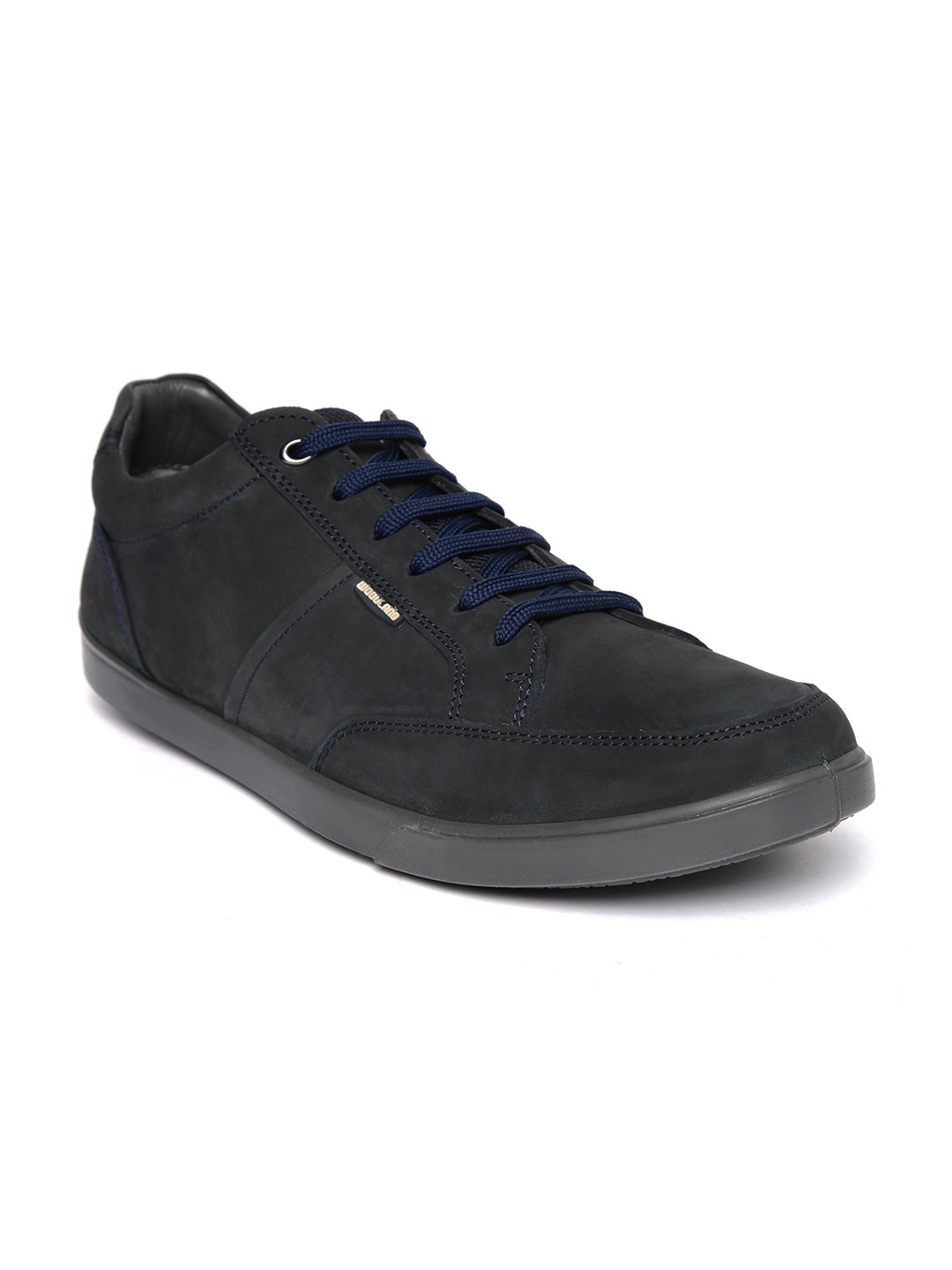 Woodland Pro Planet Men Navy Blue Nubuck Leather Sneakers