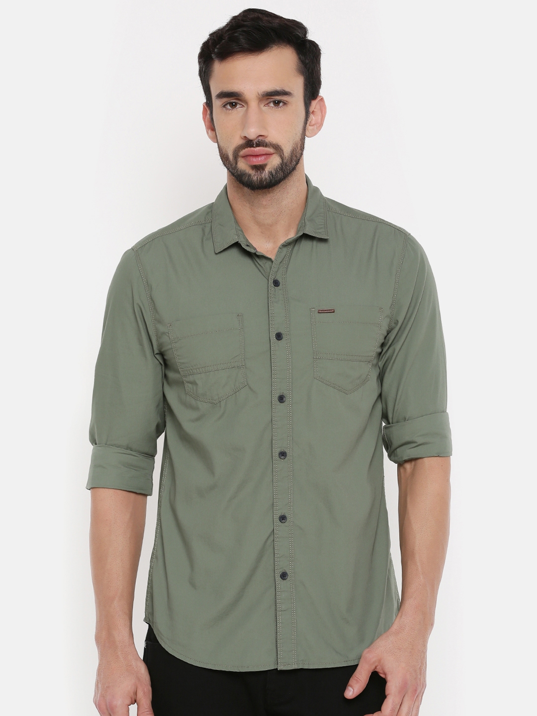 Wrangler olive green store shirt