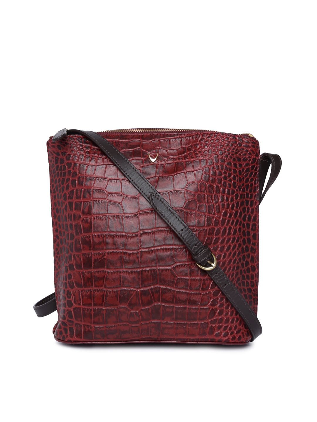 Buy Hidesign Brown Textured Leather Shoulder Bag  Handbags for Women  8453981  Myntra