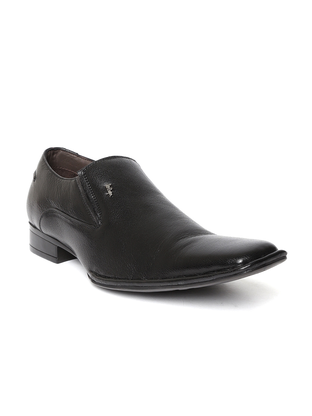 Buy Lee Cooper Men Black Leather Formal Slip Ons Formal Shoes for Men 8454113 Myntra