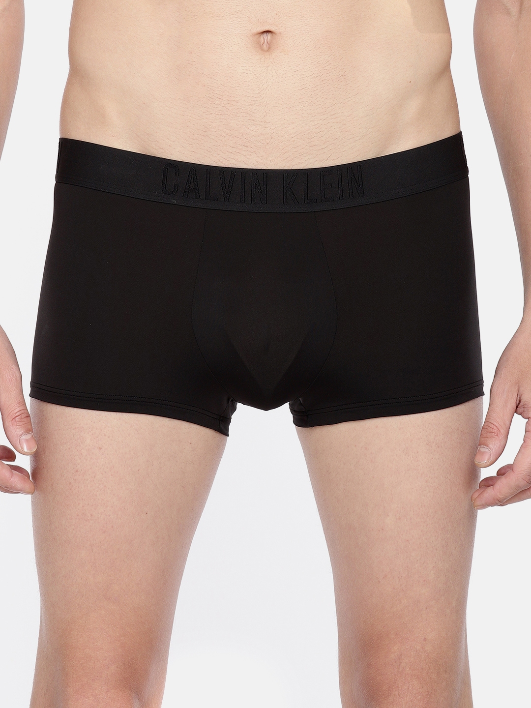 Buy United Colors Of Benetton Solid Colour Low Rise Trunks Black (Pack of  3) online